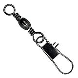 Shaddock Fishing Fishing Barrel Swivel with Safty Snap Connector snap swivels Solid Rings Fishing High Strength Tackle Size 31-95LB
