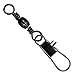 Shaddock Fishing Fishing Barrel Swivel with Safty Snap Connector snap swivels Solid Rings Fishing High Strength Tackle Size 31-95LB