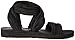 Skechers Cali Women's Meditation-Still Sky Flat Sandal,black,10 M US