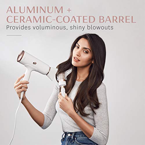 T3 Volume Round Hair Brush CeramicCoated Barrel Vented Round Brush for