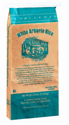 UPC 073416050907, Lundberg Eco-Farmed California White Arborio Rice, 25-Pound