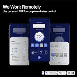 DELLA 36K BTU ODU 2 Dual Zone 18000 24000 BTU Wifi