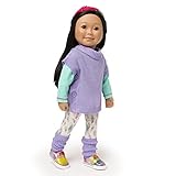 Maplelea Birds of a Feather Tunic, Leggings and Hairband Outfit for 18 Inch Dolls