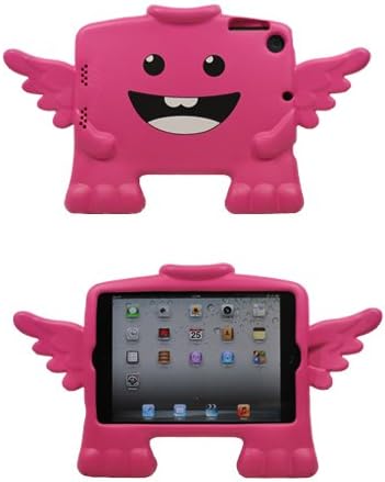Apple iPad Mini 1/2/3 Generations,Lightweight Shock Proof series iAngel design especially for kids/family with Easy grip handle-Pink
