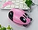 YL-VV@ Super Cute Wireless Optical Cartoon Panda Mouse Rechargeable Mini Wireless Panda Desktop Laptop Mouse Unique Novel Portable Mouse（pink）