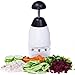 Stainless Steel Triturator Garlic Vegetable Cutter Food Chopper Hand - Fruit Salad Chopper Kitchen Tool - Food Chopper Press Easy Cutter Slicer