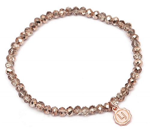 Lizas Elasticarmband Kristallperlen Knoxville bronze mixed opal LIZA249