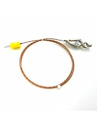 PerfectPrime   Sonda de cocodrilo con sensor tipo K para sensor de termopar de sonda tipo K y medidor de rango de temperatura, gris