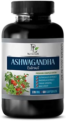 Fertility Supplements for Men - ASHWAGANDHA Extract 770MG - Premium Complex - ashwagandha Extract Anxiety - 1 Bottle 60 Vegetable Capsules