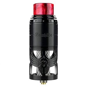 VapeFly Brunhilde RTA Clearomizer 8 ml, Durchmesser 25 mm, Verdampfer für e-Zigarette, schwarz