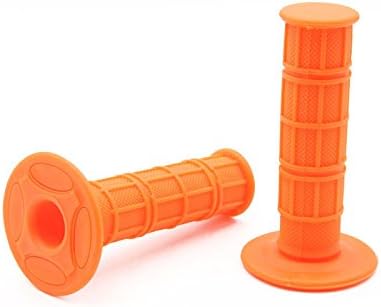 Universal Motorcycle Soft Rubber Gel Open End Hand Grips for 22mm 7/8" Dirt Bike Handlebars Honda Suzuki Yamaha