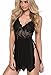 Niveltm Pajama Sexy Lingerie Sling Allure Underwear for Sex Flirt (M, Black)