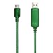 Pilot Electronics EL-1400G Electroluminescent V2 Charge/Sync Micro USB Cable, Green