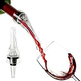 Premium Wine Aerator Pourer By Winette – Quality Decanter With Drop Stop Spout – Elegant & Flavor Improving Diffuser – Easy To Use & To Wash – Excellent Housewarming Gift Idea