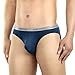 DAVID ARCHY Men's 4 Pack Micro Modal Underwear Soft Breathable Ultra Big Pouch Bikinis (M, Dark Gray/Navy Blue)