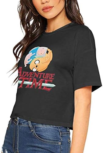 Women T Shirt Womens Adventure Time Crop Tops