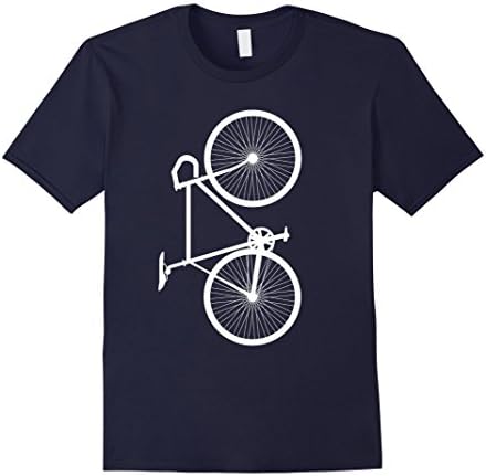 Men's Racing Bicycle T-Shirt. Bicycle Cycling Gift Bike Tee Large Navy