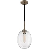 Nuvo Lighting 45923671777 One Light Pendant, Burnished Brass