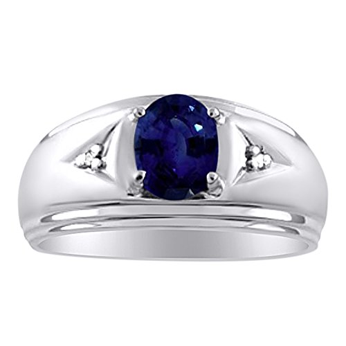 RYLOS Mens Rings Yellow Gold Plated Silver Rings Classic Designer Style