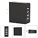 ETvalley 36 Watt Multi-Port 4 Port USB Outlet Wall Charger High Speed for Apple iPhone iPod iPad Samsung Android Tablets and Others (Black)