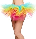 Avidlove Women Sexy Organza Tutu Multi-layers Party Dance Skirt Boutique Ballerina Rainbow Dress Petticoat