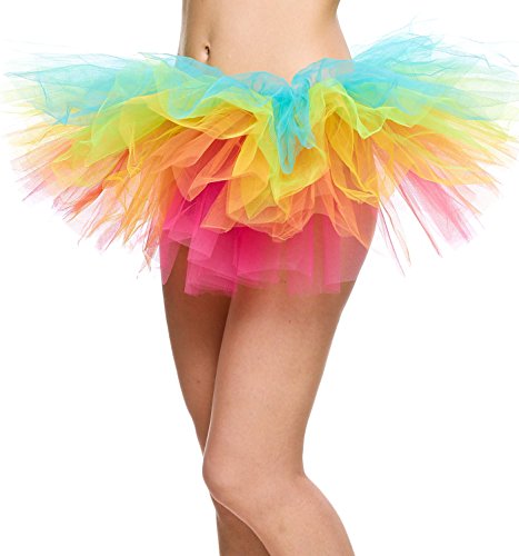 Avidlove Women Sexy Organza Tutu Multi-layers Party Dance Skirt Boutique Ballerina Rainbow Dress