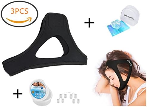 ZHUIMENG 3 in1 Advanced Stop Snoring Solution (2017),Anti-Snoring Chin Strap+New Upgraded Nose Vents(Set of 4)+Anti Snoring Tongue Stabilizing and Sleep Aid Device.Best Snoring Solutions for You.