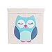 DII Nursery Storage Bins for Toys, Clothing, Books, Cube Organizers (13 x 13 x 13), Owl, w/Lid