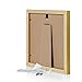BOJIN 8x8 Picture Frames Holds 6x6 Wooden Square Photo Frame with Mat for Wall Hanging or Table Top-Green