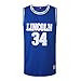 MM MASMIG Jesus Shuttlesworth 34 Lincoln Basketball Jerseys Ray Allen Jersey Movie S-XXXL Blue