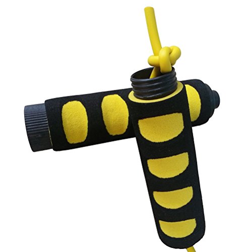 KINGSOO Jump Rope for Kids Adult- Adjustable Speed Jump Rope Lightweight Exercise Fitness (2PACK-Yellow)