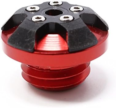 Universal Motorcycle CNC Magnetic Engine Oil filler Cap M202.5 For Honda CRF250 CRF450 CB400F/400X CB500F/500X CBR400R CBR500R CBR650 (Red)