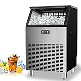 Kismile Commercial Ice Maker, Freestanding Square