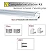StarlandLed 6 PACK 1M/3.3ft V-Shape LED Channel Aluminum with Clear PC Cover for Strip Lights Mounting,LED Strip Light Channel with Complete Mounting Accessories