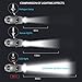 INFITARY LED Headlight Bulbs H11 Conversion Kits Auto Headlamp Car Headlight 72W 6500K Cool White 8000LM Extremely Super Bright COB Chips, 3 Years Warranty (Red, H11/H8/H9)