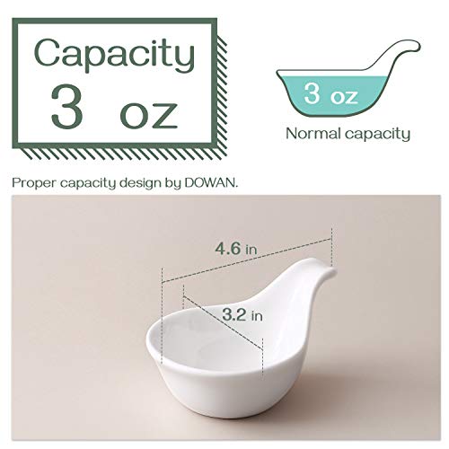 DOWAN Soy Sauce Dish, Charcuterie Bowls, 3 Oz Dipping Bowls with