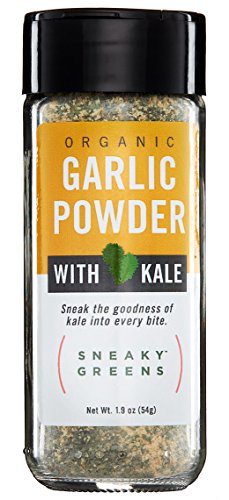Organic Garlic Powder with Organic Kale by Sneaky Greens (1.9 oz) | Garlic & Kale Powder | Better-for-You Gourmet Spices…