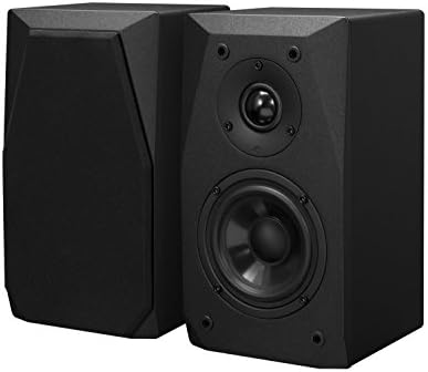 Emotiva Audio Surround SAT Loudspeaker Home Speaker Set of 1 Black (BasX SAT)