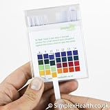 Simplex Health pH Test Strips 0-14 Wide Range Dual Pad Water Testing 100 Strips view 3