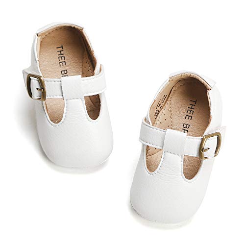image for THEE BRON Infant Toddler Baby Soft Sole Leather Shoes for Girls Boys W
