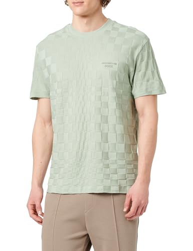 BOSS Men's T-Shirt, Open Green 357, S