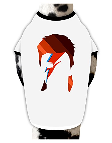 TooLoud Star Man Cotton Dog Shirt White with Black Medium