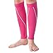 Bitly Calf Compression Sleeve - Leg Compression Socks for Shin Splint, & Calf Pain Relief - Men, Women, and Runners - Calf Guard for Running, Cycling, Maternity, Travel, Nurses (Pink)