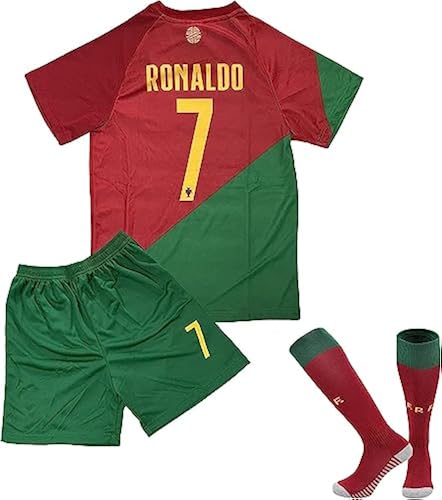 Boys' Soccer Jerseys Ronal_do #10 and #7 Jersey for Kids Football