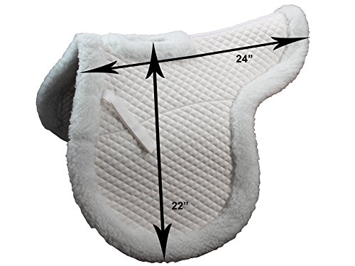 Derby Originals Contour All Purpose Wither Relief Fleece Edged English Saddle Pad