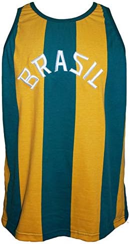 Camisa Brasil Basquete 1963 Liga Retrô Listrada P 