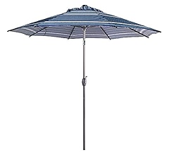 Amazon Com Abba Patio 9 Feet Patio Umbrella Market Outdoor Table Umbrella With Auto Tilt And Crank Beige Garden Outdoor