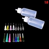 Jiaying-US Applicator Body Art Tattoo Kit, 2 pc Tattoo Empty Bottle with 16 pcs Needles for Henna, Jagua Tattoo Kits