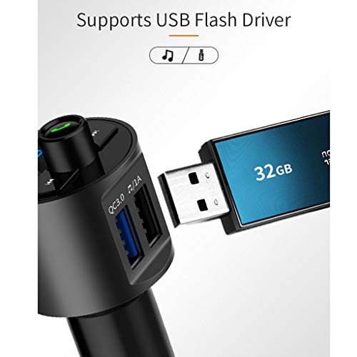 SUN HUIJIE (Buy one to Send one) Car Charging FM Bluetooth MP3 Car Music Player QC3.0 Launcher Card Bluetooth handsfree - Thumbnail 4