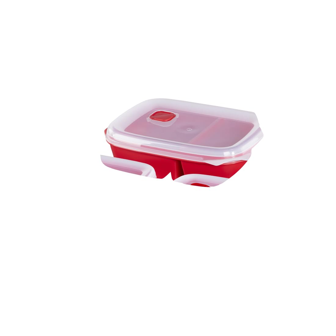 Microwave Plate Set | 2 containers x 600 ml, 1 container x 1300 ml | Red